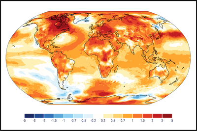 The difference in temperature, in degrees C, between 2024 and the preindustrial era.
