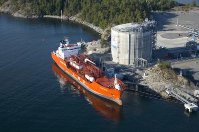 An LNG terminal in Nynäshamn, Sweden.