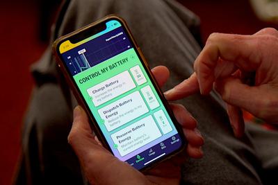 The Amber Electric smartphone app allows homeowners in Australia to manage their battery systems.