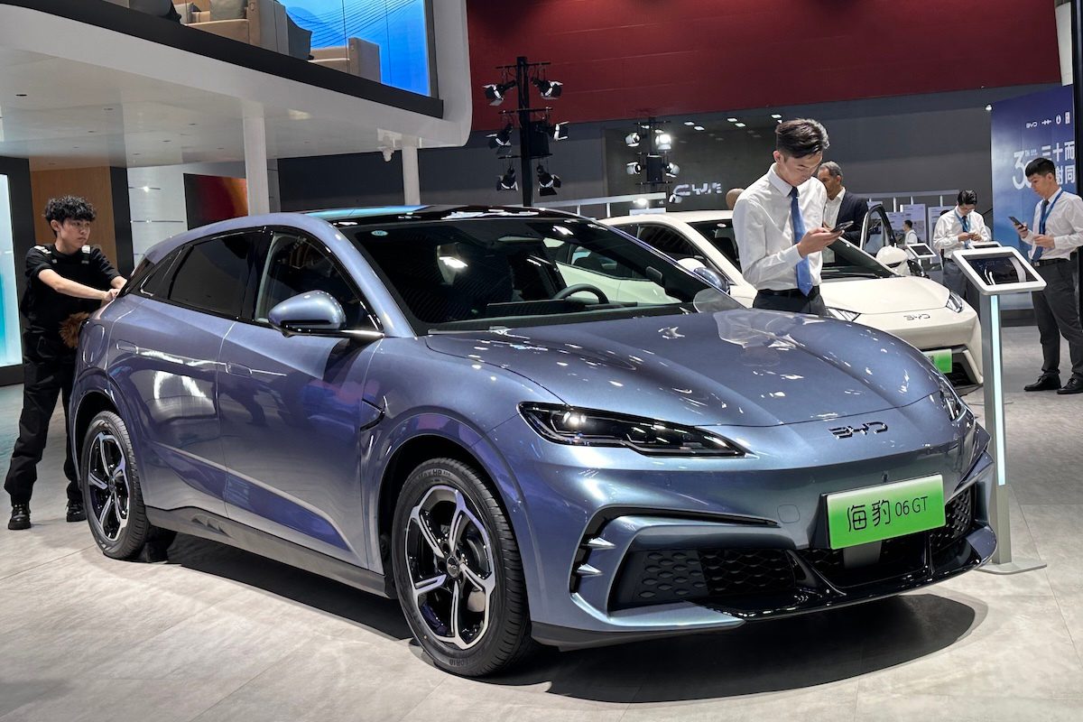 Two in Three Cars Sold in China Last Month Were Electric