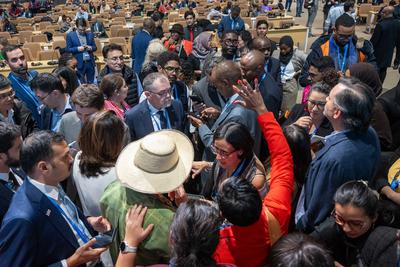 The closing plenary of the U.N. climate conference in Baku, Azerbaijan, November 23, 2024.