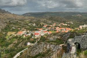 The town of Castro Laboreiro, Portugal, where former grazing lands have reverted to nature.