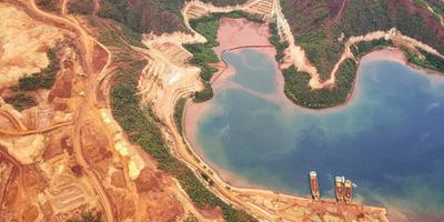 A mining operation in Surigao del Norte, a province in the Philippines.