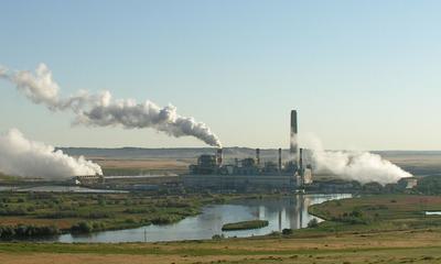 The 922-megawatt Dave Johnson coal-fired power plant near Glenrock, Wyoming.
