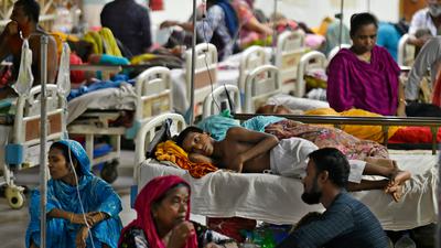 Dengue patients at a hospital in Dhaka, Bangladesh, September 9, 2023.