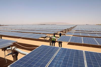 As U.S. and E.U. Retreat on Climate, China Takes the Leadership Role The Benban Solar Energy Park in Aswan, Egypt. China helped finance the project as part of its Belt and Road Initiative.