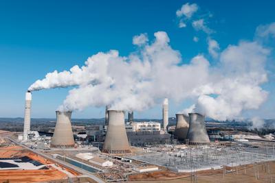 A coal power plant in Euharlee, Georgia.