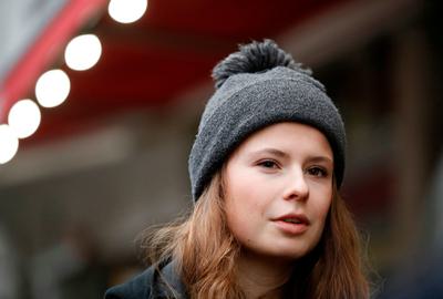 Luisa Neubauer, one of the leaders of the German branch of the Fridays for Future movement.
