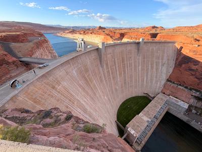 The Glen Canyon Dam.
