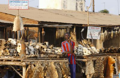 The Akodessewa Fetish Market, in Lome, Togo.