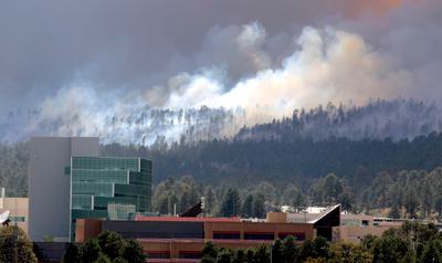 A 2011 fire near the Los Alamos National Laboratory in New Mexico. Public commenters drew attention to the risk of wildfires when the lab was undergoing environmental review.