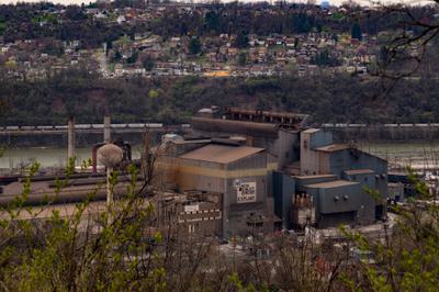 The Edgar Thomson Works on the Monongahela River in Braddock, Pennsylvania.
