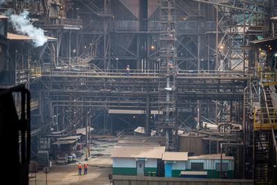 PT Vale Indonesia's nickel processing plant in Soroako.