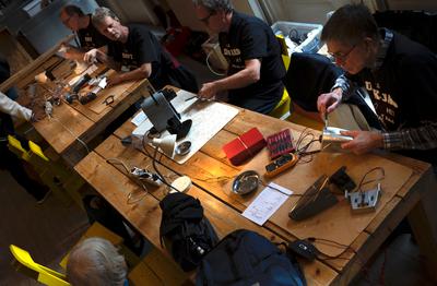 A Repair Café in Amsterdam.