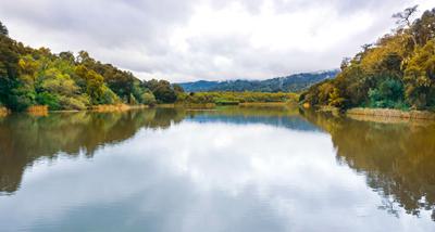 Searsville Lake, near San Francisco, contains layers of plutonium datable to individual seasons of specific years.