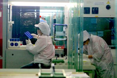 The Suntech solar factory in Wuxi, China.