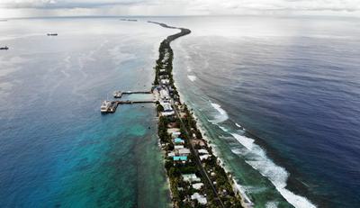 The island nation of Tuvalu is highly vulnerable to sea level rise.