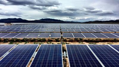 The 210-megawatt Three Cedars Solar Project in Iron County, Utah.
