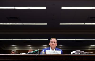 EPA Administrator Lee Zeldin testifies before a Senate subcommittee in May.