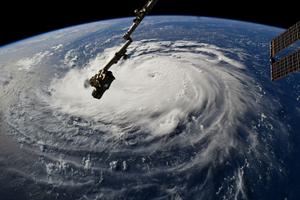 Hurricane Florence as seen from the International Space Station on September 10.