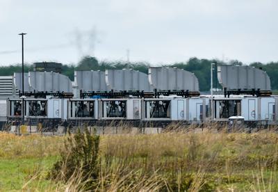 Gas turbines at an xAI data center in Memphis, Tennessee. The Trump administration is trying to dismiss a citizen suit against the data center.
